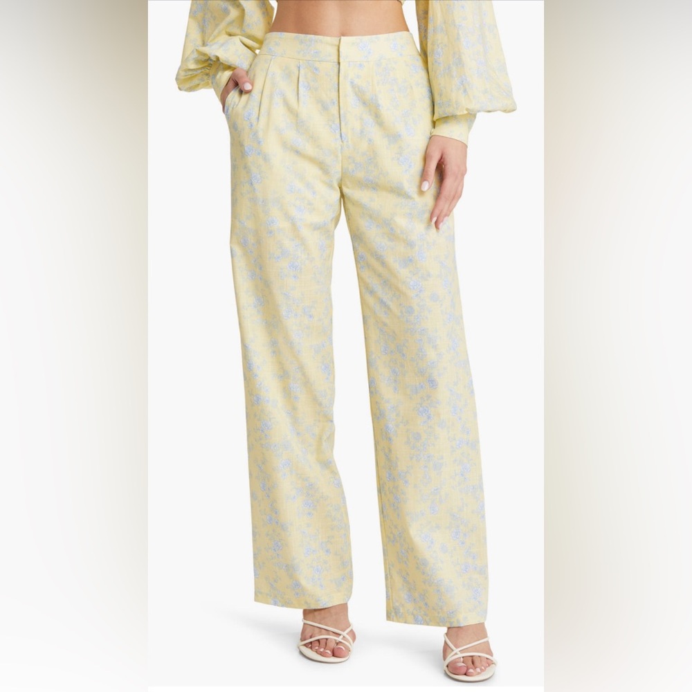 Yellow the Label linen butter yellow pants